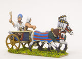 ANK1 New Kingdom Egyptian: Pharoah & driver in two horse chariot