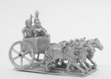 ANK32a Kushite Egyptian: 4 Horse chariot with General, spearman and driver