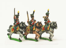 AST33 Austrian Cavalry 1805-14: Command: Lancer Officer, Standard Bearer & Trumpeter