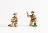 BRIT4 British 1939-45: Command: Officers kneeling