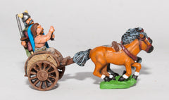 AGB1 Ancient British / Gallic: Two horse Chariot with driver & spearman (assorted crew)
