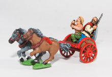 AGB1a Ancient British / Gallic: Two horse Chariot with driver & chieftain