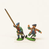 BRO107 European Armies: Command: Lowland or Ecossois Officer and Standard Bearers