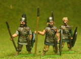 BT4 Heavy Spearmen in Mail, at the ready, assorted heads