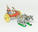 CHO2 Shang or Chou Chinese: Two horse Light Chariot with General and driver