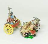CHOE5 Shang or Chou Chinese: Four horse Heavy Chariot with General, driver and halberdier