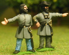 CON5 Confederate Infantry: Officers at ease (assorted)