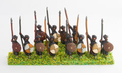 CRU5 Arab spearmen with round shields, assorted poses