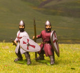 F42 Early Medieval: Assorted dismounted Sergeants with Kite Shields
