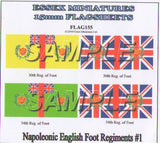 Flag 155 Napoleonic: English Foot Regiments # 1