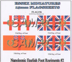 Flag 156 Napoleonic: English Foot Regiments # 2