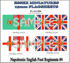 Flag 1584 Napoleonic: English Foot Regiments # 4