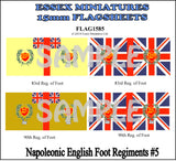Flag 1585 Napoleonic: English Foot Regiments # 5