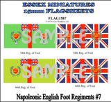Flag 1587 Napoleonic: English Foot Regiments # 7