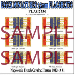 Flag 2530 Napoleonic: French Cavalry Hussars 1812-14 # 1