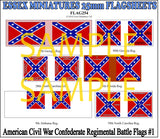 Flag 254 American Civil War: Confederate Regimental Battle Flags # 1
