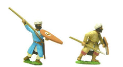 ABR3a Arab: Spearmen/Javelinmen, advancing, assorted poses, kite shields