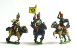 AST35 Austrian Cavalry 1805-14: Command: Hussar Officer, Standard Bearer& Trumpeter