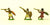 CRU15 Unarmoured black spearmen / javelinmen with round shield, assorted poses
