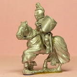 M22a Mounted Knight c.1380 in Studded Jack, Plate Armour & Crested Great Helm