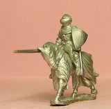 M36 Mounted Knight c.1420 in Plate Armour & visored Helmet, Mail Aventail
