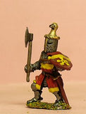 M4e Later Medieval: Dismounted Knight c.1325 in Great Helm with Duck Crest