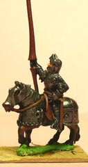 MER7 Late Medieval: Knights, 1400-1430AD in Full Plate & Great Helm, with Lance on Armoured Horse