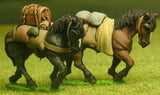 H28 Horses: Pack Horse: Walking (3 variants)