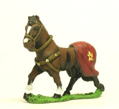 H37 Horses: Medieval: Half Barded (rear), walking