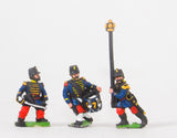 KO63 French: Guard Voltigeurs: Command: Officers, Standard bearers and Drummers in Shako