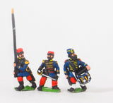 KO68 French: Guard Voltigeurs: Command: Officers Standard Bearers and Drummers in Bonnet de Police