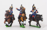 KO83 French: Cavalry: Command: Dragoon Officer, Standard Bearer & Trumpeter