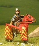 M2e Later Medieval: Mounted Knight c.1340 in Conical Open Face Helm