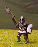 M4b Later Medieval: Dismounted Knight c.1310 in Barrel helm with arm raised