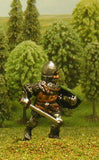M5e Later Medieval: Dismounted Knight c.1340 in Conical Open Face Helm