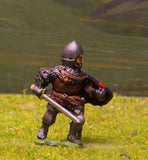 M5f Later Medieval: Dismounted Knight c.1345 in Conical Open Face Helm