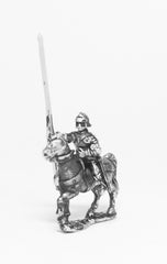 MER11a Late Medieval: Knights, 1420-1480AD in Full Plate & Sallet with Lance, on Unarmoured Horse