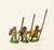 MID34 Medium Infantry in assorted helms with Long Spear & Large Shield