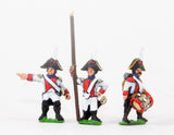 NSS13 Early Spanish Infantry: Command: Line Officer, Standard Bearer and Drummer, halted