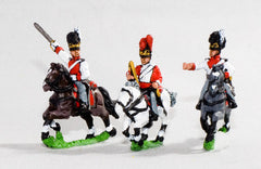 NV18 Bavarian 1805-14: Command: Dragoon Officer, Standard Bearer & Trumpeter
