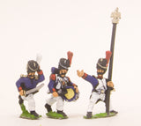 PN48 French: Old Guard: Command: in Campaign Dress & Bearskin, charging