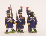 PN5 French: Old Guard in Greatcoat & Bearskin, assorted poses