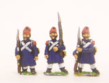 PN7 French: Old Guard or Chasseur: in Greatcoat & Bonnet de Police, in assorted poses