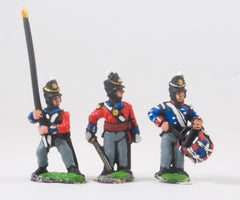 PNB3 British 1814-15: Command: Officers, Standard Bearers & Drummers