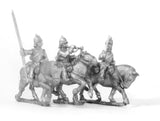 PO36 Prussian: Cavalry: Command: Cuirassier Officer, Standard Bearer & Trumpeter