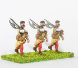 RPO1a Polish: Musketeer advancing with 2 Handed Axe, in Cap