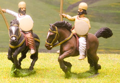SAP7 Sassanid Persian: Medium / Light Cavalry with Lance, Bow & Shield, head variants