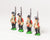 SYBR1a Seven Years War British: Musketeers, advancing, Musket upright, assorted