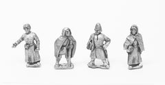 TT4 Camps: Six assorted standing Europeans - Dark Ages to Medieval