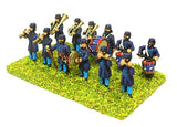 BGE10 Infantry band: Drum Major, Fifer, Bass Drum, Cymbals, 2 drummers and 5 brass instruments